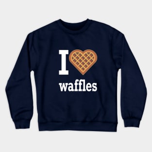 I heart waffles Crewneck Sweatshirt